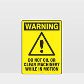 Custom Metal Sign,Warning Do Not Oil Sign